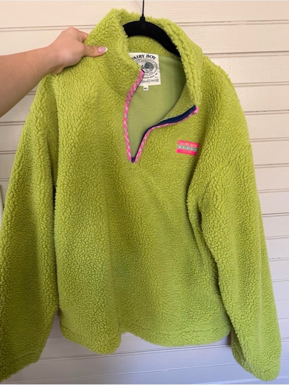 Women’s banana pepper Sherpa Pullover by Dairy Boy